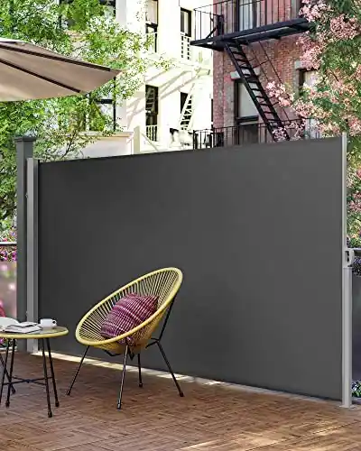 Ofertă specială Copertina solara laterala, Songmics, Gri, 200x350 cm