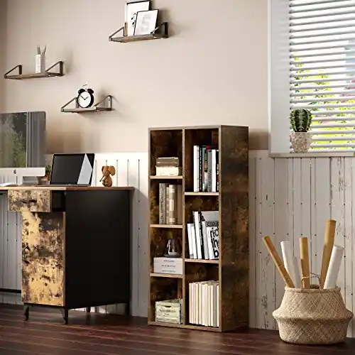 Biblioteca Vasagle, Model Oliver, 50x24x106 cm, Antic Premium