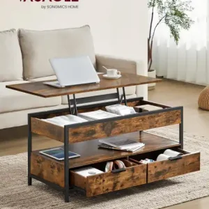 Popular Masuta de Cafea Model Emir, 100x50x48 cm, Maro/Negru