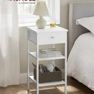Ultima șansă Noptiera Model Cline, Alb, 35x35x70cm