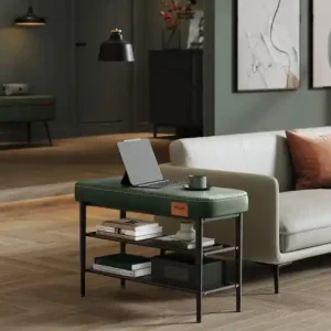 Ofertă de sezon Banca hol Model Scarlett, Verde, 80x30x50 cm