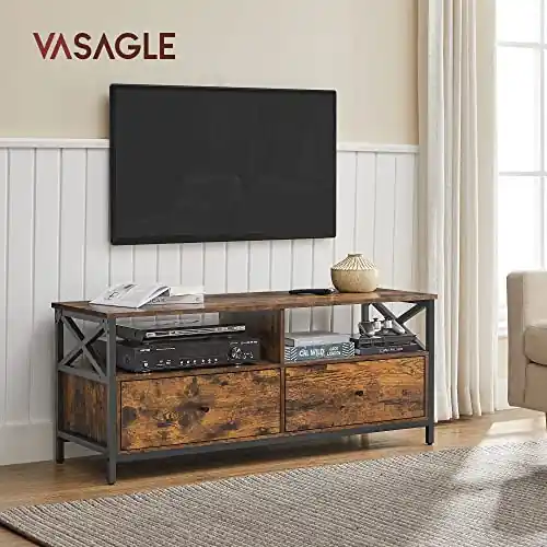 Comoda TV, Vasagle, Antic, 120x40x50 cm Ieftin