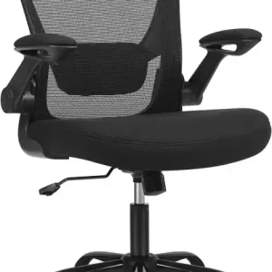 Scaun de birou, Songmics, Negru, 66x60x(99-107) cm Ultima șansă