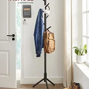Cuier tip pom Model Sawyer, Negru, 47x47x175 cm Ieftin