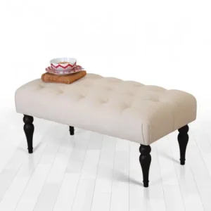 Plată sigură Taburet bancuta Soltani Bej 50x20 cm