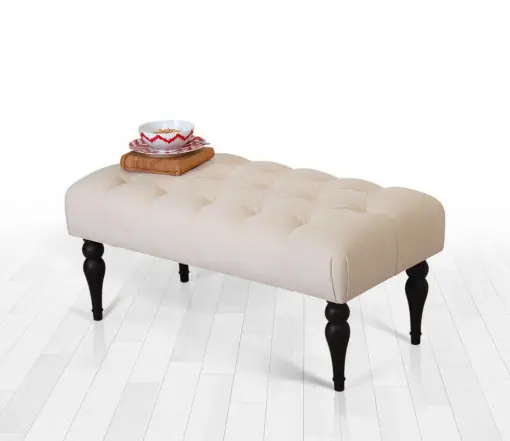 Plată sigură Taburet bancuta Soltani Bej 50x20 cm