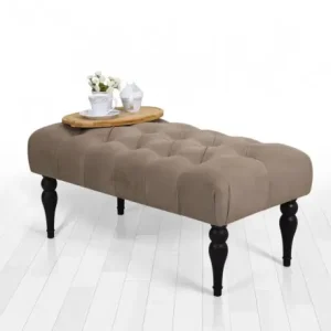 Taburet bancuta Soltani Gri 50x20 cm Popular