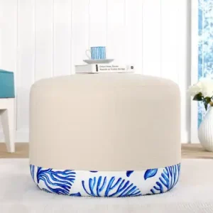 Ofertă exclusivă Taburet Nuha Bej 53x36 cm