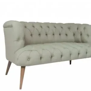 Canapea 2 locuri Salem Gri 141x81 cm Reducere de preț
