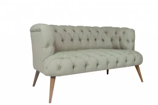 Canapea 2 locuri Salem Gri 141x81 cm Reducere de preț