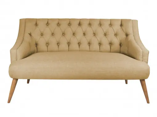 Canapea 2 locuri Nazim Camel 141x81 cm Ofertă limitată