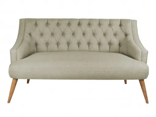 Canapea 2 locuri Nazim Gri 141x81 cm Preț redus