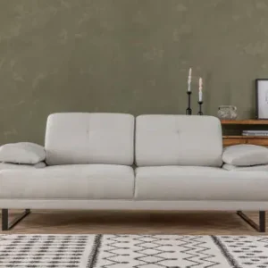 Lichidare de stoc Canapea extensibila 2 locuri Yusef Gri 202x85 cm