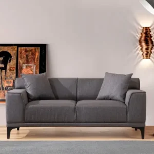 Canapea 2 locuri Barad Antracit 166x55 cm Chilipir