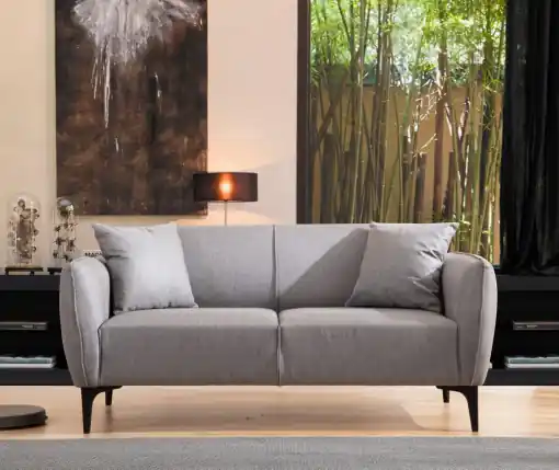 Ultima șansă Canapea 2 locuri Naura Gri 185x55 cm