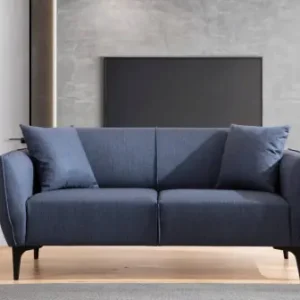 Canapea 2 locuri Naura Bleumarin 185x55 cm Expediere rapidă