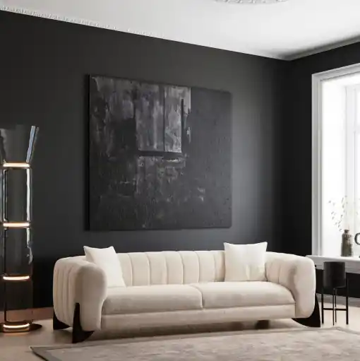 Mai ieftin Canapea 3 locuri Dina Crem 255x75 cm