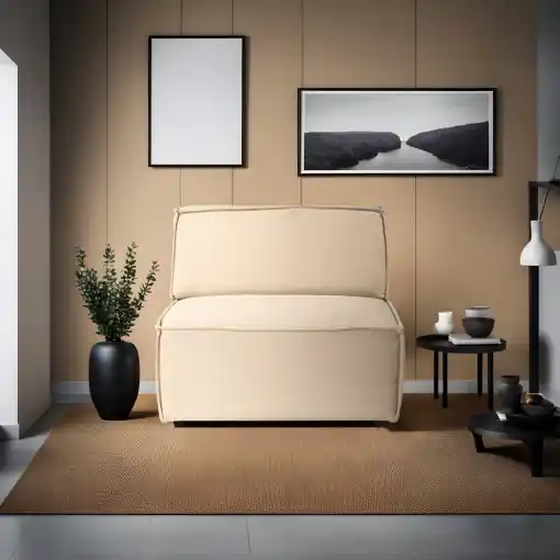 Canapea 2 locuri Sami Bej 105x75 cm Ofertă
