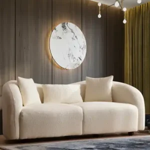 Canapea 2 locuri Hani Bej 195x80 cm Ieftin