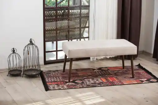 Lichidare de stoc Taburet bancuta Salah Bej 94x15 cm