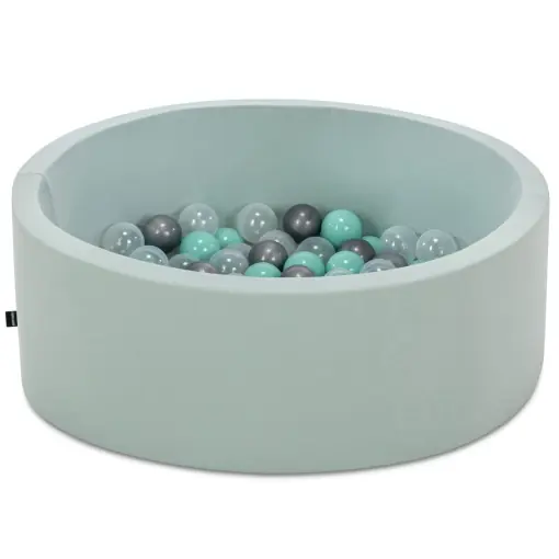 Cumpărături sigure Piscina de bile Bubble Pops v7 Menta 85x85x30 cm