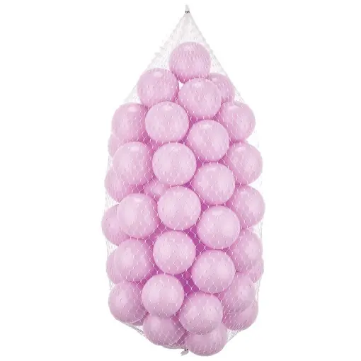Set 50 de bile plastic Liliac 7x7 cm Ieftin