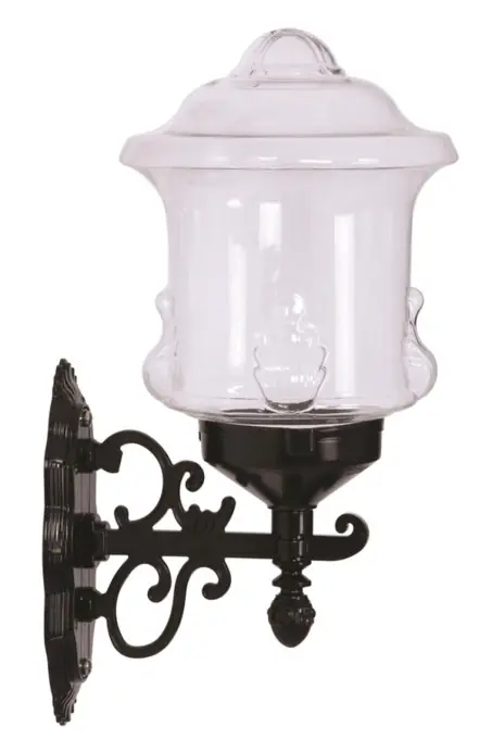 Aplica de perete exterior M4 Negru 27x20 cm Plată securizată
