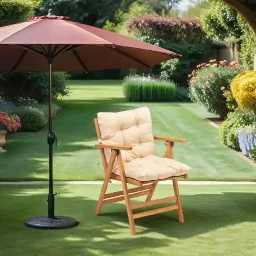 Ofertă Scaun de gradina My027 Crem 46x89x43 cm