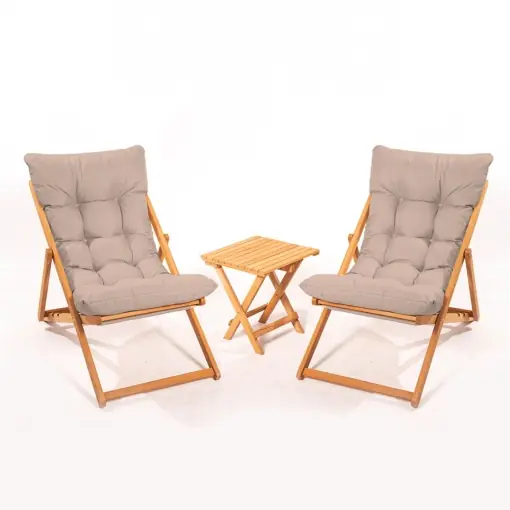 Set masa si scaune de gradina (3 piese) My005 Maro 40x40x40 cm Vezi acum