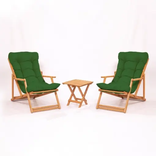 Mai ieftin Set masa si scaune de gradina (3 piese) My007 Verde 40x40x40 cm