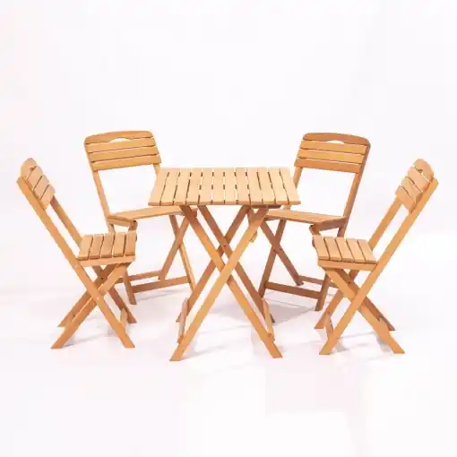 Ofertă exclusivă Set masa si scaune de gradina (5 piese) My004 Maro 80x72x60 cm