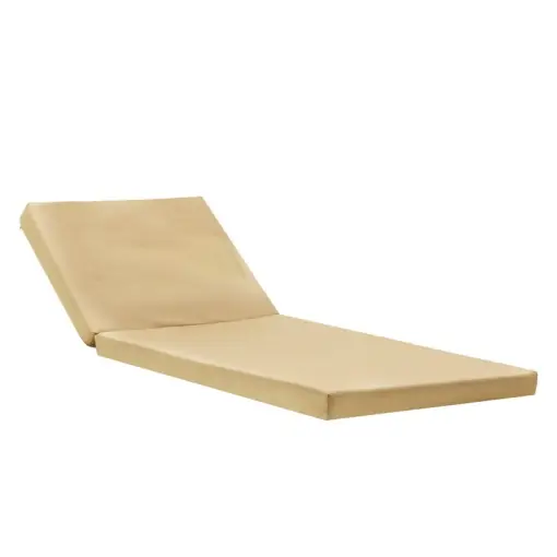 Perna penrtu sezlong, Model Sadie, culoare bej, textil, 65x185x7 cm Livrare rapidă