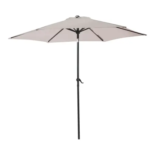 Cel mai vândut Umbrela de gradina, Model Frow, culoare antracit si bej, aluminiu si textil, D300 cm
