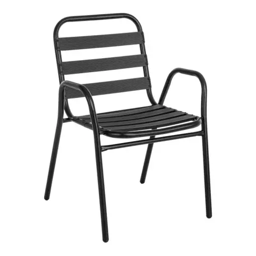 Vezi acum Scaun de grădină Sussie Negru 45x62x76 cm