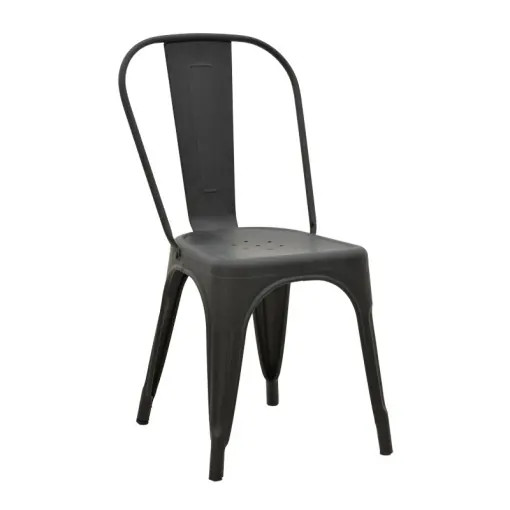 Retur gratuit Scaun de grădină Utopia Negru 44x44x85 cm