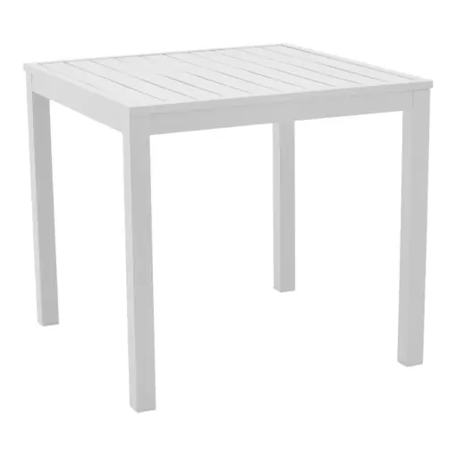 Livrare expres Masă de grădină Kliton Alb 80x80x74 cm