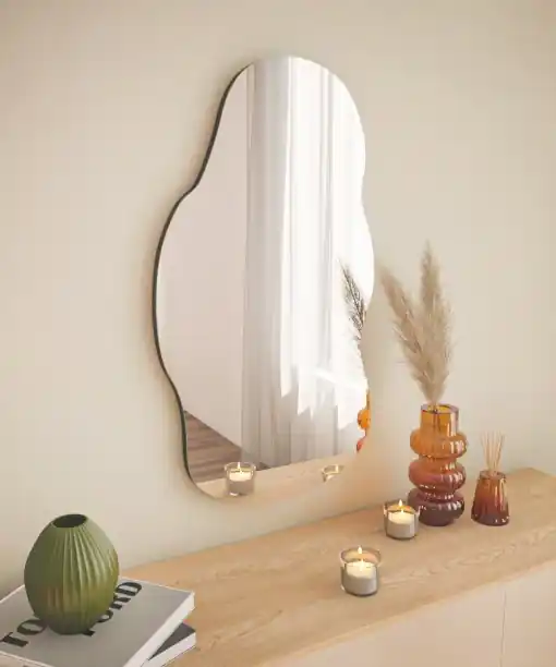 Oglindă de perete Baby Negru 40x72x2.2 cm Noutate