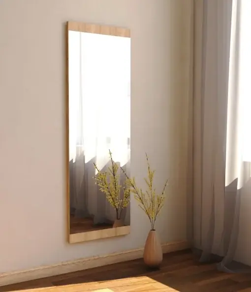 Oglindă de perete Azus Natural 40x120x2.2 cm Chilipir
