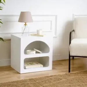 Noptiera Lorin Alb 50x50x38 cm Preț redus