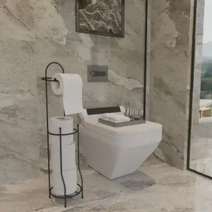 Suport hârtie igienică SB161 Negru 15.5x15x66.5 cm Premium