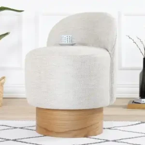 Reducere specială Taburet puf Barren Gri deschis 47x66 cm