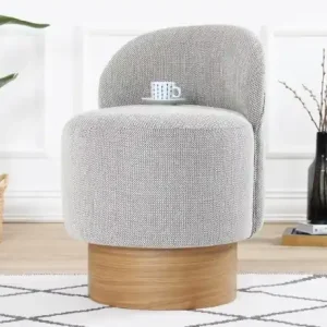 Taburet puf Barren Gri 47x66 cm Premium