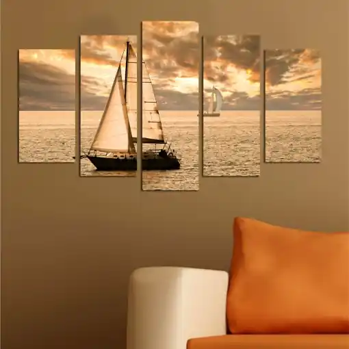 Preț promoțional Tablou, 5 bucati 5PMDF Multicolor 110x60 cm