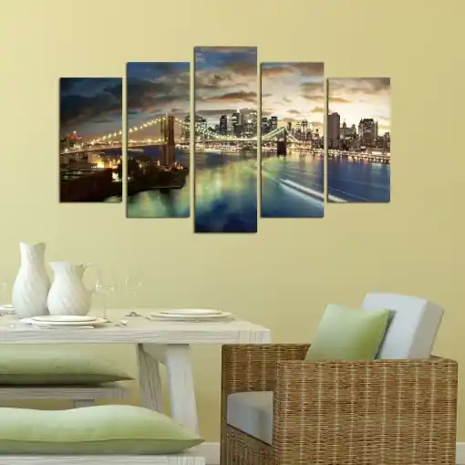 Tablou, 5 bucati 5PMDF Multicolor 110x60 cm Ofertă limitată