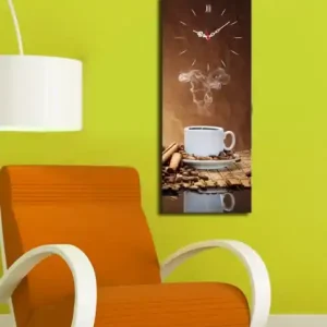 Ceas de perete decorativ din pânză 3070CS Multicolor 30x70x3 cm Cumpărături sigure