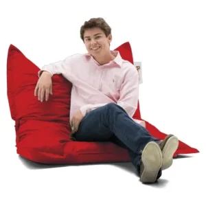 Mai ieftin Fotoliu puf de gradina Cushion Rosu 100x100x20 cm