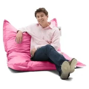 Fotoliu puf de gradina Cushion Roz 100x100x20 cm Expediere rapidă