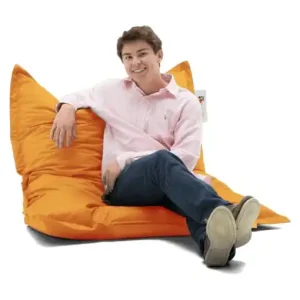 Fotoliu puf de gradina Cushion Portocaliu 100x100x20 cm Chilipir
