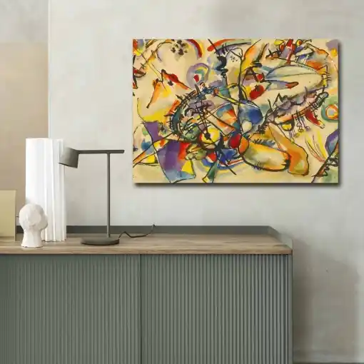 Tablou Viola Flow Multicolor 70x100x3 cm Retur ușor