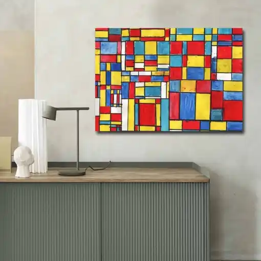 Tablou Rainbow Palette 3 Multicolor 70x100x3 cm Reducere de preț